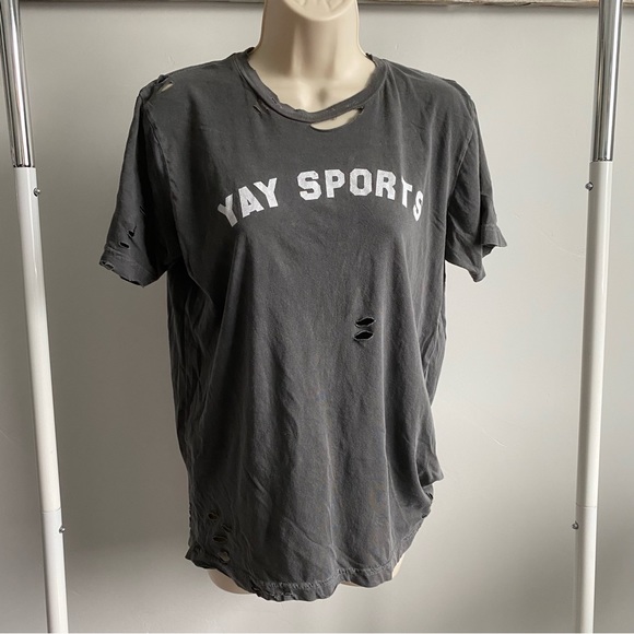 Yay Sports Distressed Tee - Picture 3 of 6
